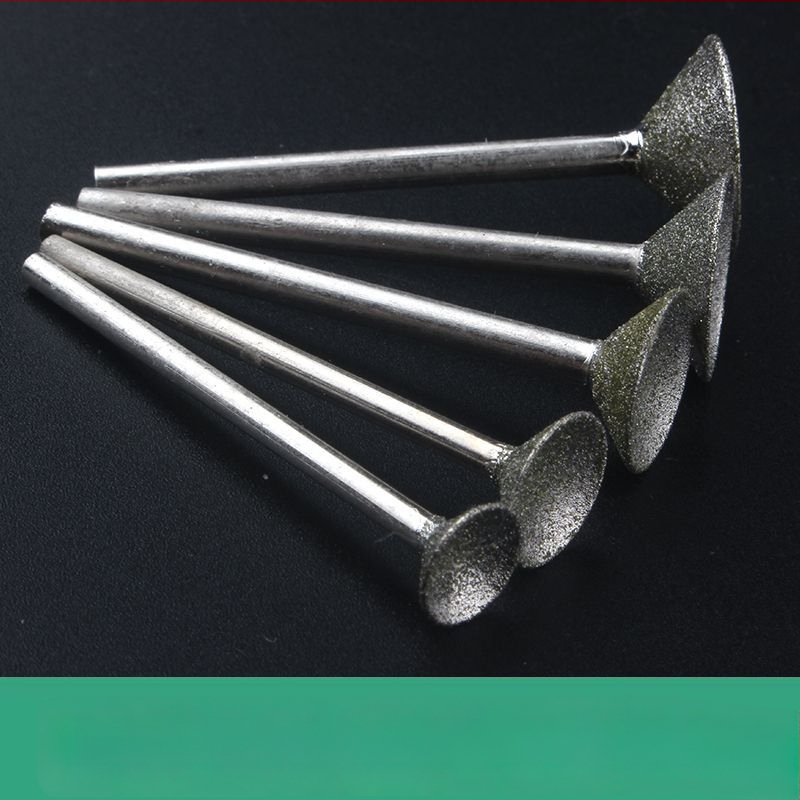 Diamantová drážková hlava na brúsenie s konkávnym žľabom pre elektrickú brúsku; nástroj na leštenie jadeitových guli