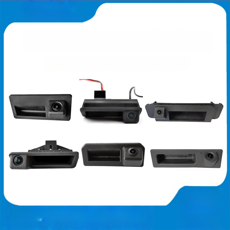 Kamera pre spätné zobrazenie na kľučke auta, 12V, nastaviteľný uhol 170°, rozlíšenie 720x576, AV video