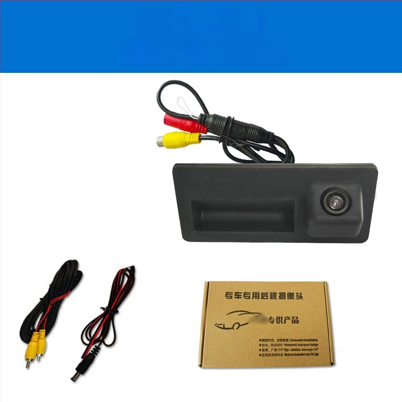 Kamera pre spätné zobrazenie na kľučke auta, 12V, nastaviteľný uhol 170°, rozlíšenie 720x576, AV video