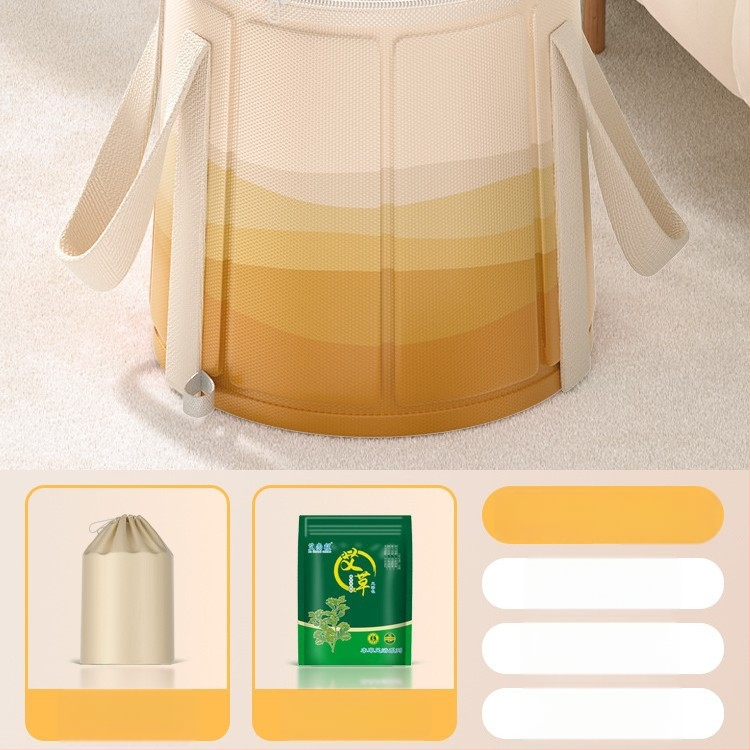 Skladacia vaňa na nohy s výškou lýtka, keramická, nordický štýl, prenosná