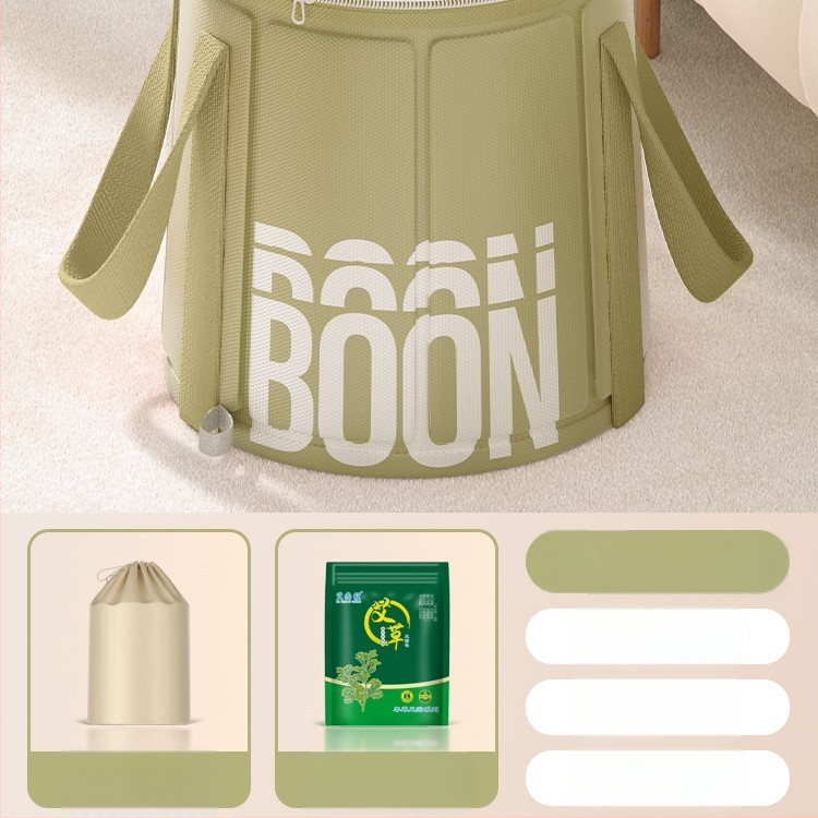 Skladacia vaňa na nohy s výškou lýtka, keramická, nordický štýl, prenosná