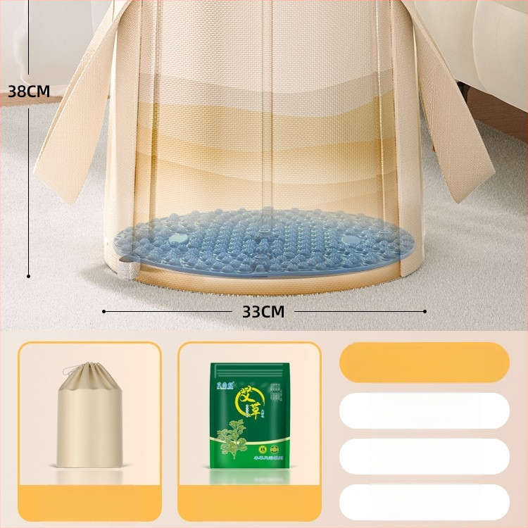 Skladacia vaňa na nohy s výškou lýtka, keramická, nordický štýl, prenosná