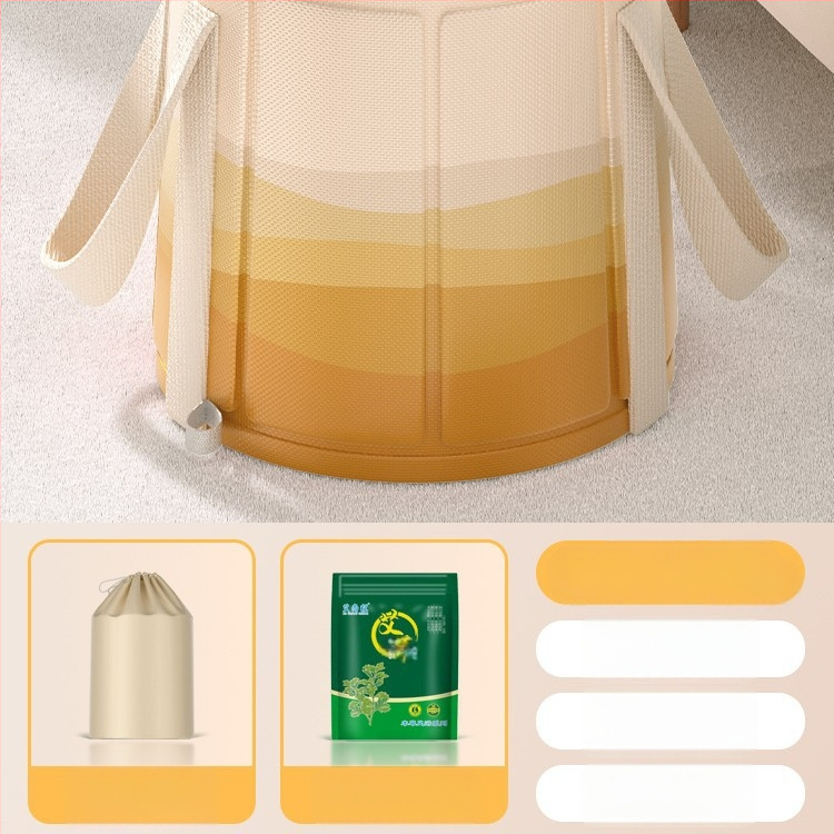 Skladacia vaňa na nohy s výškou lýtka, keramická, nordický štýl, prenosná