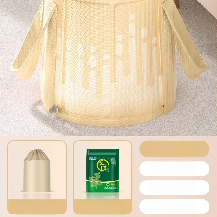 Skladacia vaňa na nohy s výškou lýtka, keramická, nordický štýl, prenosná