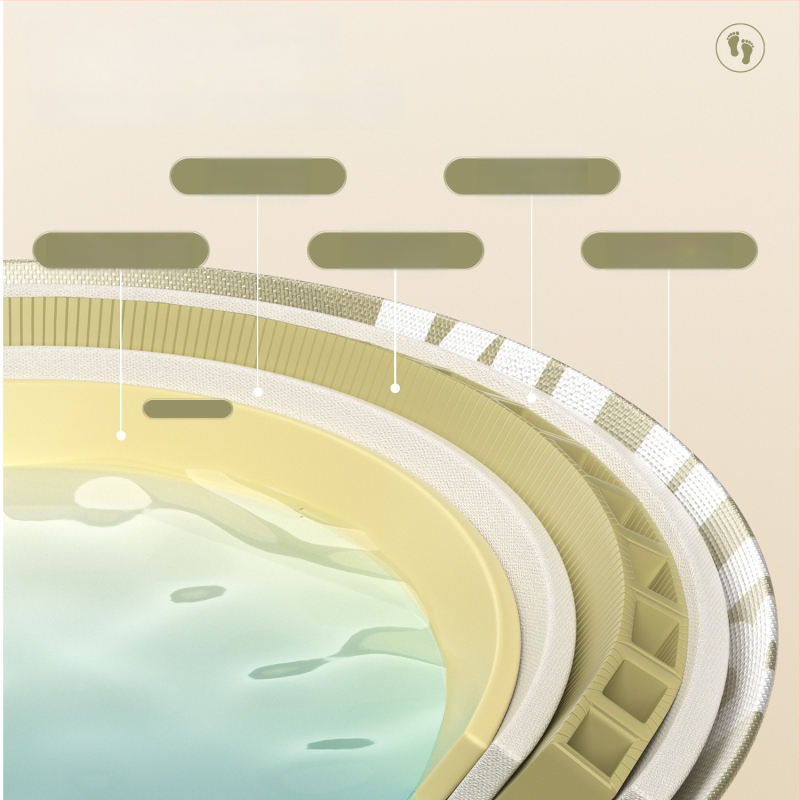 Skladacia vaňa na nohy s výškou lýtka, keramická, nordický štýl, prenosná