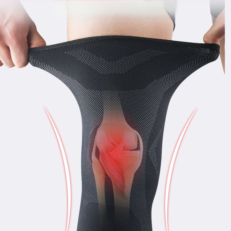 Termiskie sporta ceļgalu sargi no putu materiāla, piemēroti skrējienam un lecamvirvei