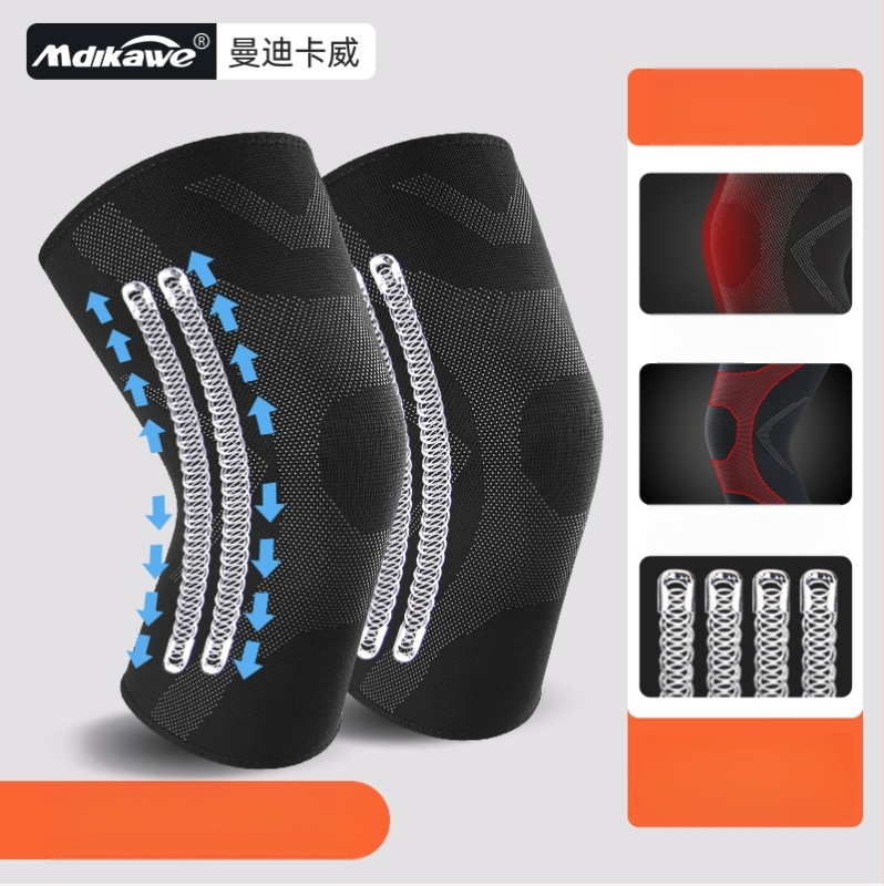 Termiskie sporta ceļgalu sargi no putu materiāla, piemēroti skrējienam un lecamvirvei