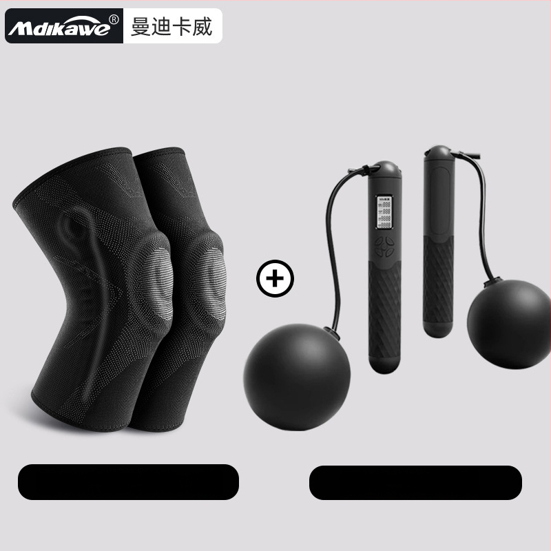 Termiskie sporta ceļgalu sargi no putu materiāla, piemēroti skrējienam un lecamvirvei