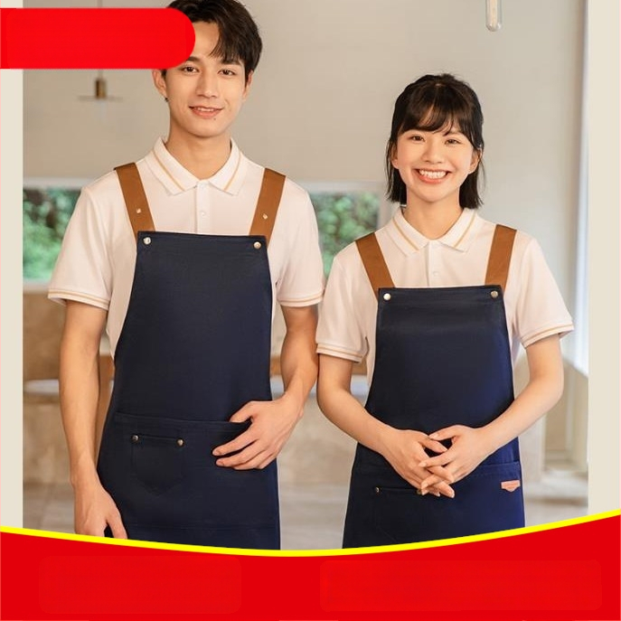 Nepremokavá bezrukávová zástera pre catering, hotely a kaviarne, s nastaviteľným krkom a ramenným popruhom v tvare písmena H