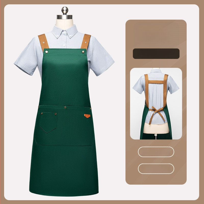 Nepremokavá bezrukávová zástera pre catering, hotely a kaviarne, s nastaviteľným krkom a ramenným popruhom v tvare písmena H