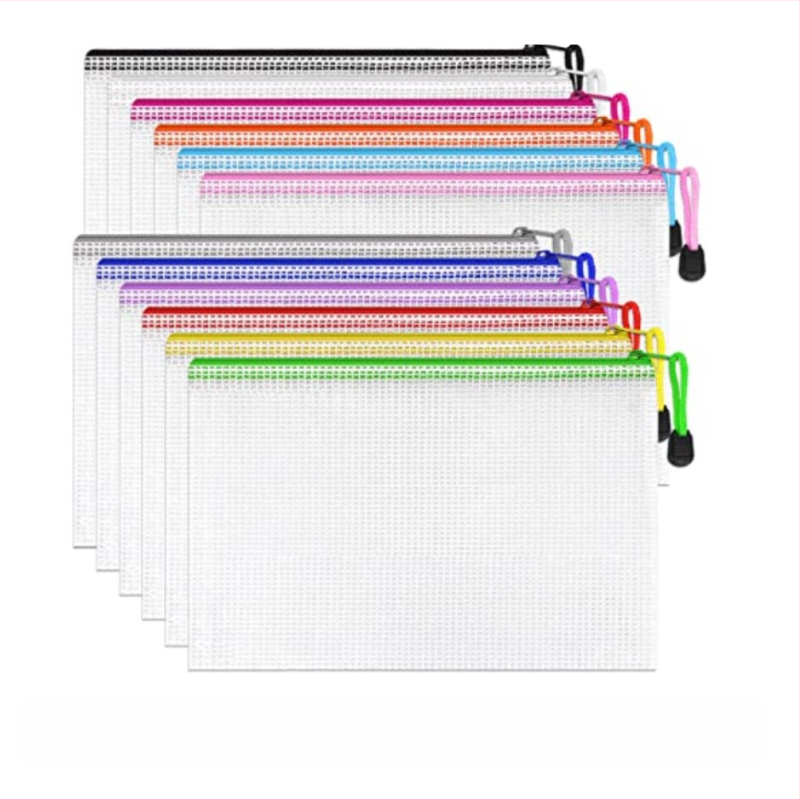 Chuanglihua PVC sieťová taška na zips s priehradkami