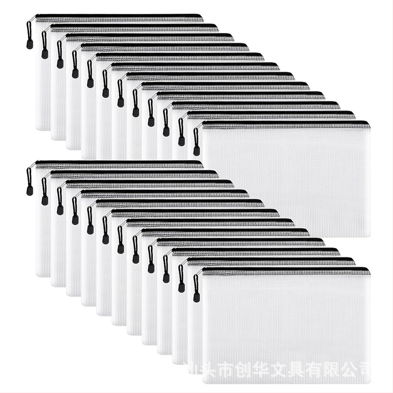 Chuanglihua PVC sieťová taška na zips s priehradkami