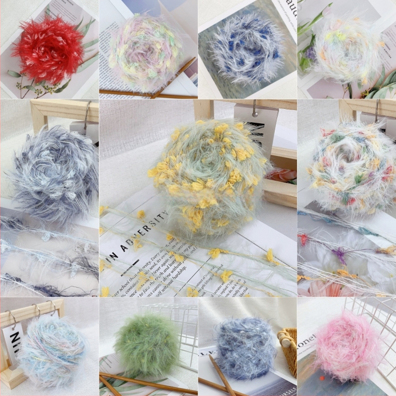 Youjia priadza na ručné háčkovanie — vlnená zmes s dlhými vláknami, vhodná na šály a čiapky, Číslo položky 974631204622, Kód produktu YJ, Technológia spracovania YJ, Uvoľnenie Zima 2025