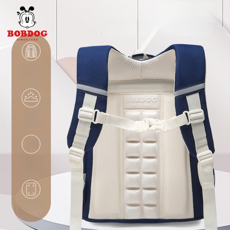 Babu Bean ultra lengva Oxford mokyklinė kuprinė 3–4 klasei, atspari dėvėjimui, vaikiško mielo stiliaus