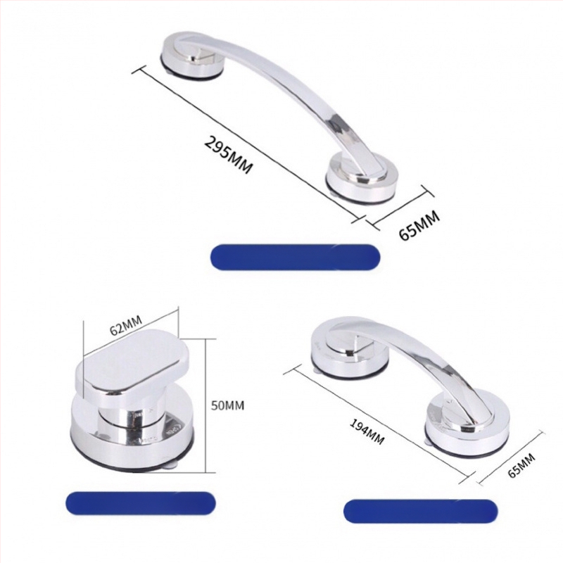 Sklenená klika na posuvné dvere s prísavkou, bez vŕtania, model 020, plast, moderný minimalizmus