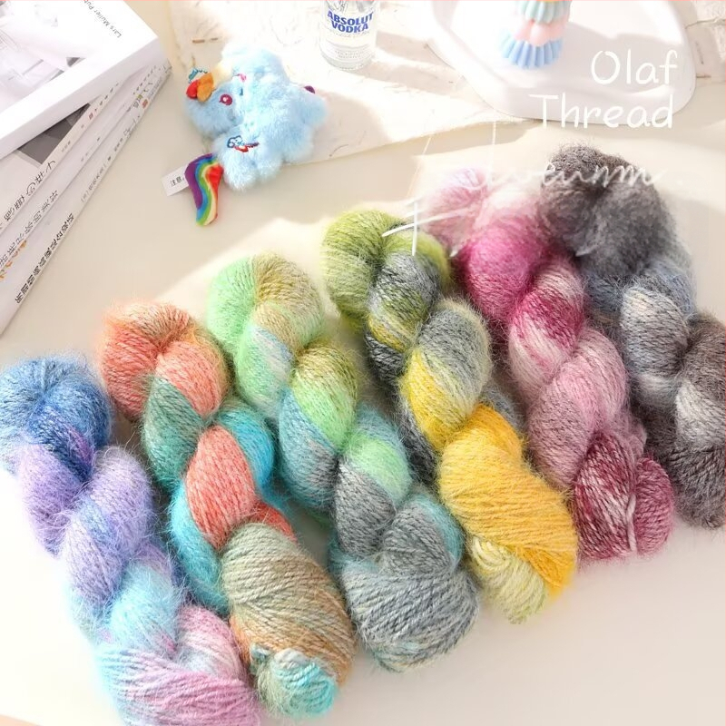 Nádherná priadza — ručne farbená Hank priadza, Jet-spun na pletenie