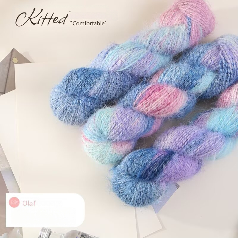 Nádherná priadza — ručne farbená Hank priadza, Jet-spun na pletenie