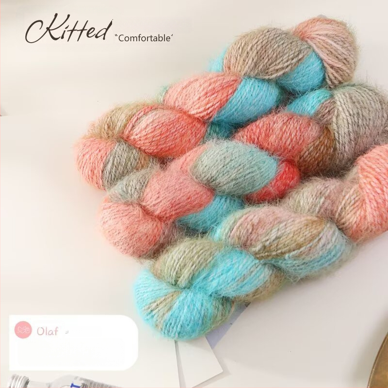 Nádherná priadza — ručne farbená Hank priadza, Jet-spun na pletenie