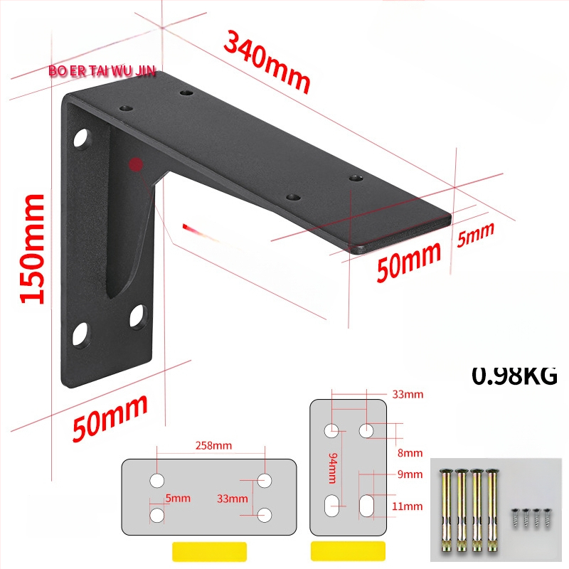 Trojuholníkový nosný rám pre stenový regál, z ocele za studena valcovanej, univerzálny, moderný minimalistický dizajn, Berthet
