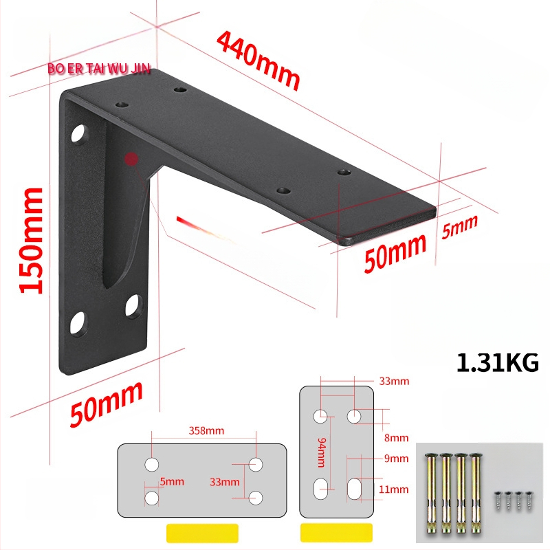 Trojuholníkový nosný rám pre stenový regál, z ocele za studena valcovanej, univerzálny, moderný minimalistický dizajn, Berthet