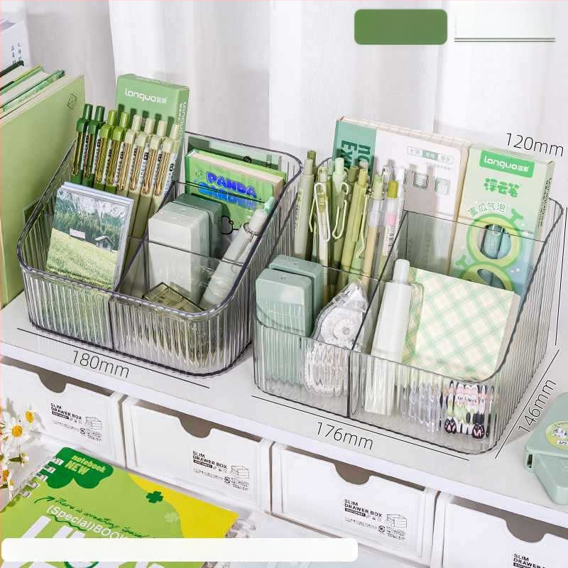 Priehľadný akrylový držiak na perá s veľkou kapacitou — organizér na písacie potreby na detskom stole, darček pre spolužiaka, Vianoce