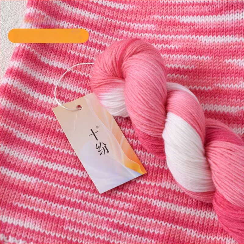 Ručne farbená vlna priadza (zmiešaná priadza; priadza na motúky; ring-spun; na ručné pletenie; Produktové číslo: 80 ručne farbená vlna priadza)