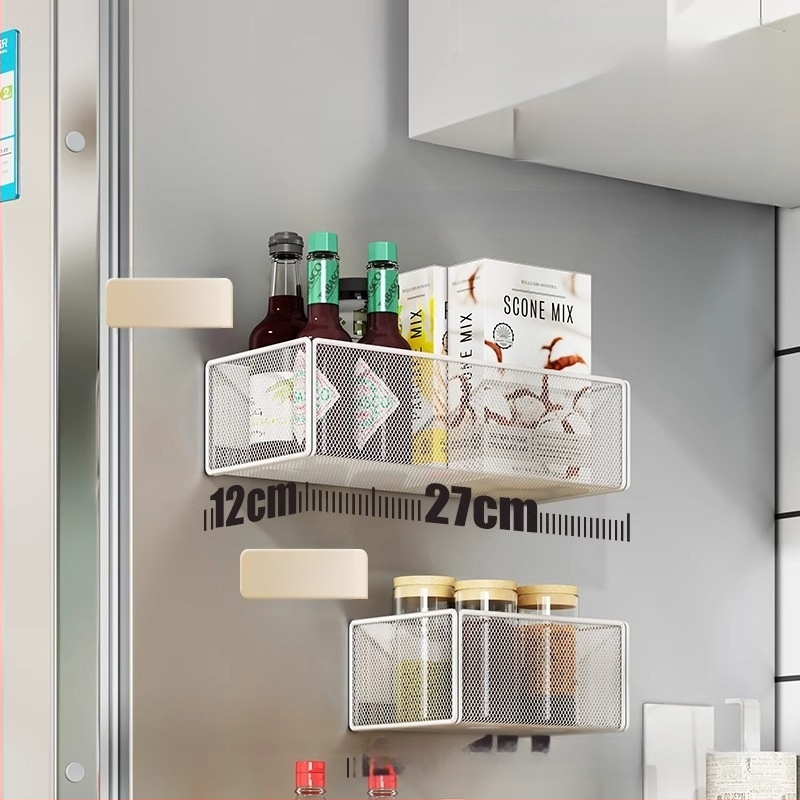 Köögikülje magnetiline riiul koos riputatava korviga, 1 kiht, reisidel hoiustamiseks, paigaldus vajalik