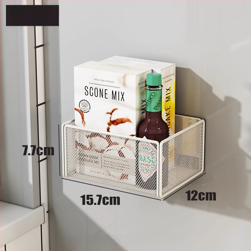 Köögikülje magnetiline riiul koos riputatava korviga, 1 kiht, reisidel hoiustamiseks, paigaldus vajalik