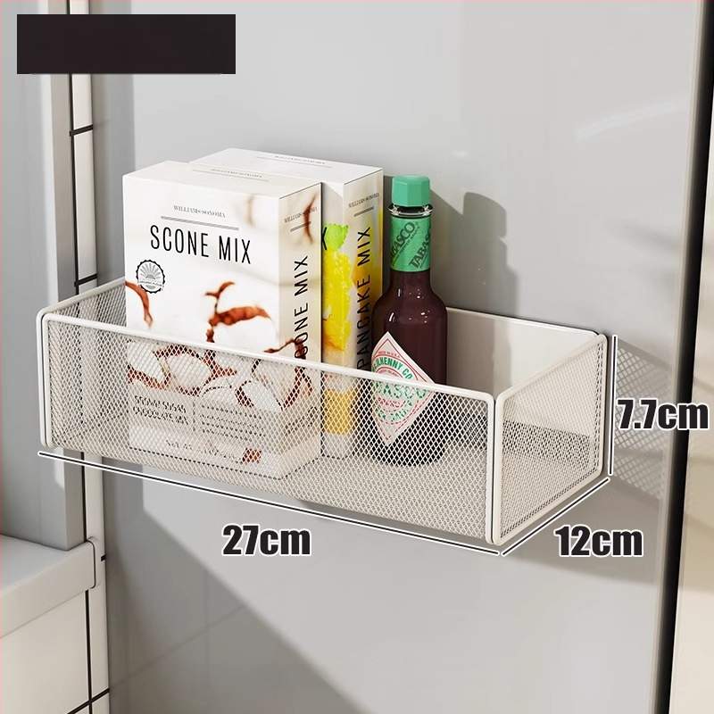 Köögikülje magnetiline riiul koos riputatava korviga, 1 kiht, reisidel hoiustamiseks, paigaldus vajalik