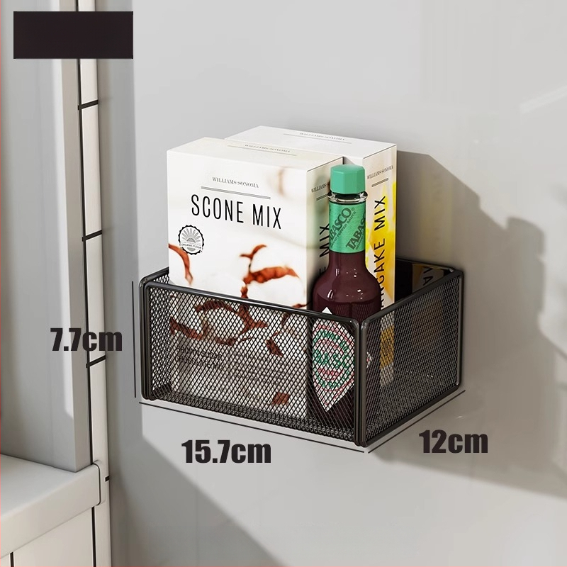 Köögikülje magnetiline riiul koos riputatava korviga, 1 kiht, reisidel hoiustamiseks, paigaldus vajalik