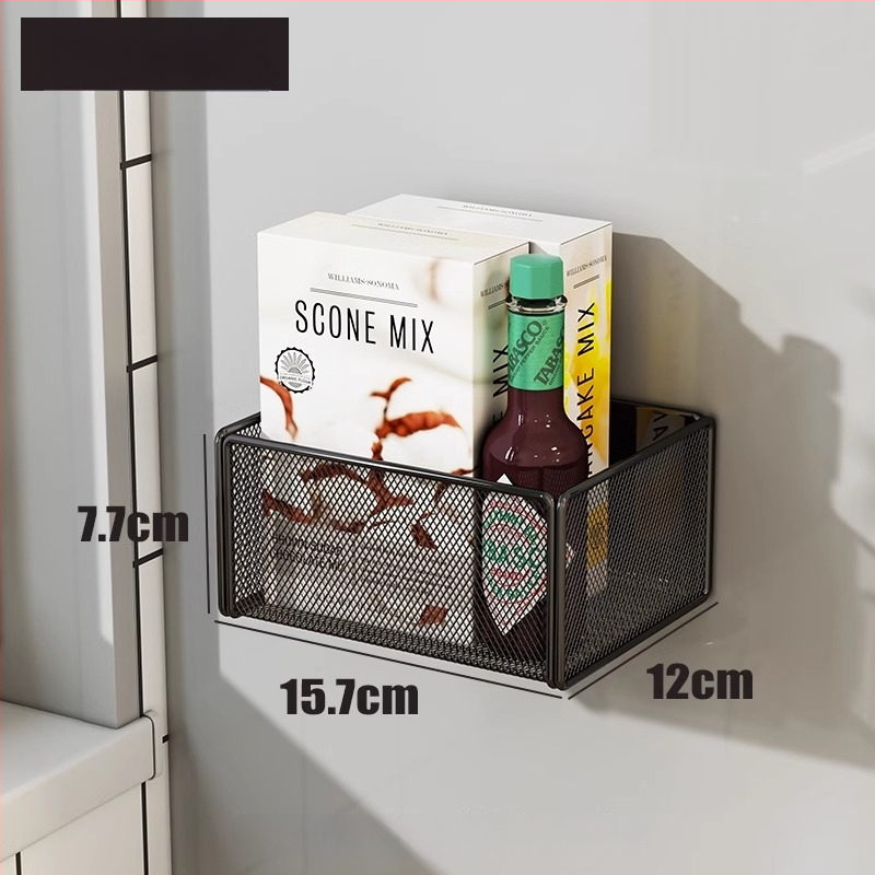 Köögikülje magnetiline riiul koos riputatava korviga, 1 kiht, reisidel hoiustamiseks, paigaldus vajalik