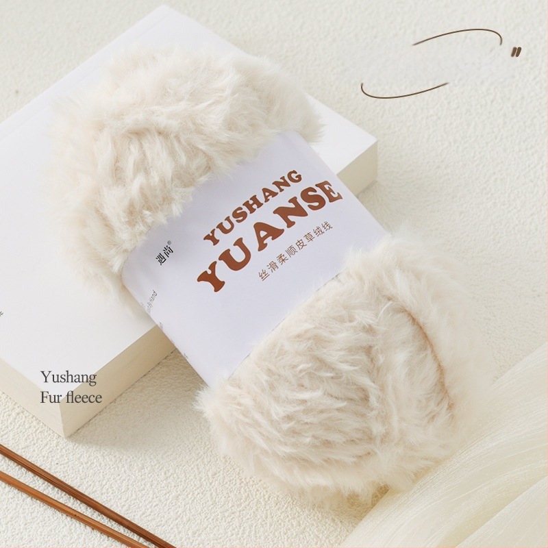 Faux fur velvet priadza na pletenie, Siro spinning, tvar priadze: zhluk, 100 g