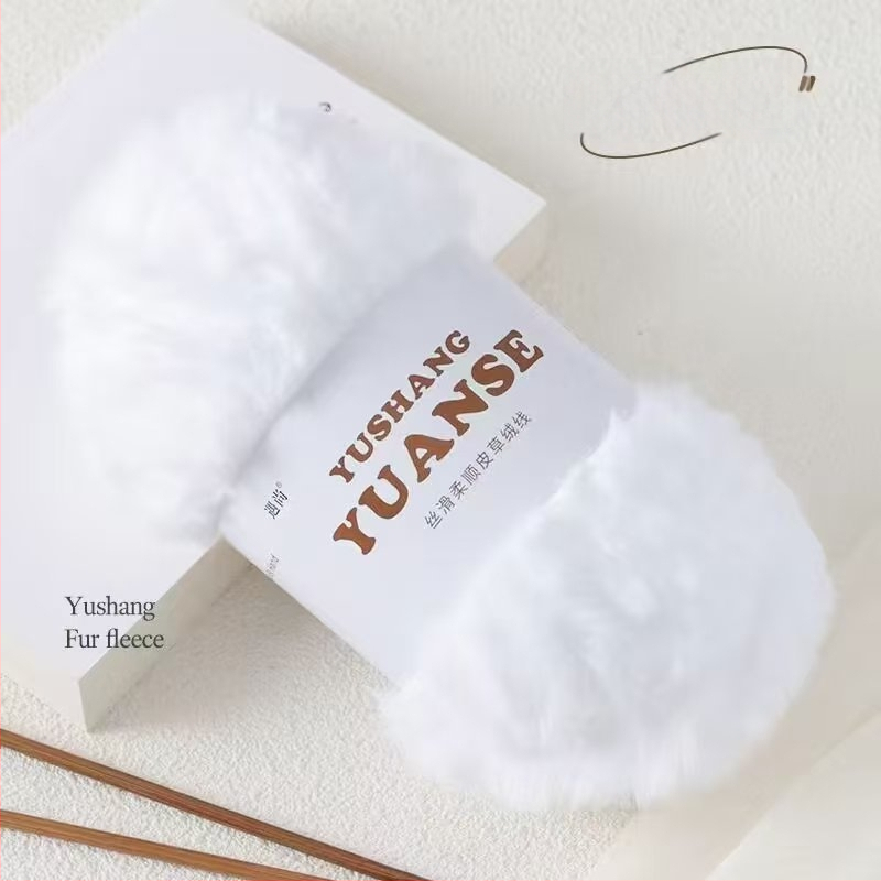 Faux fur velvet priadza na pletenie, Siro spinning, tvar priadze: zhluk, 100 g