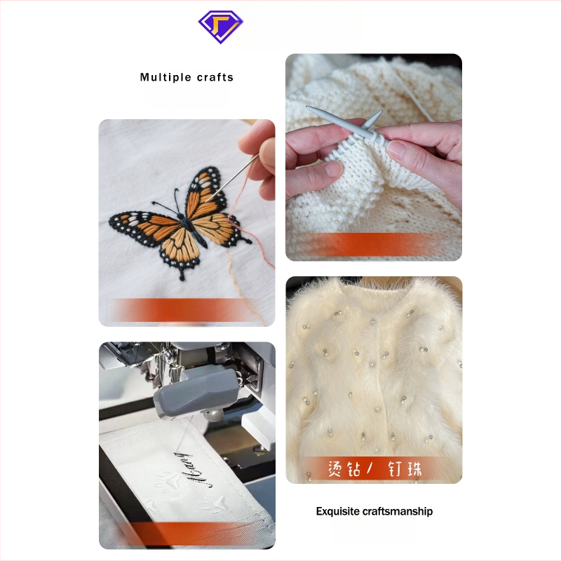 Naiste akrüülist kootud džemper koos rever-kaelusega, laterna varrukatega, ühevärviline muster, vaba lõige