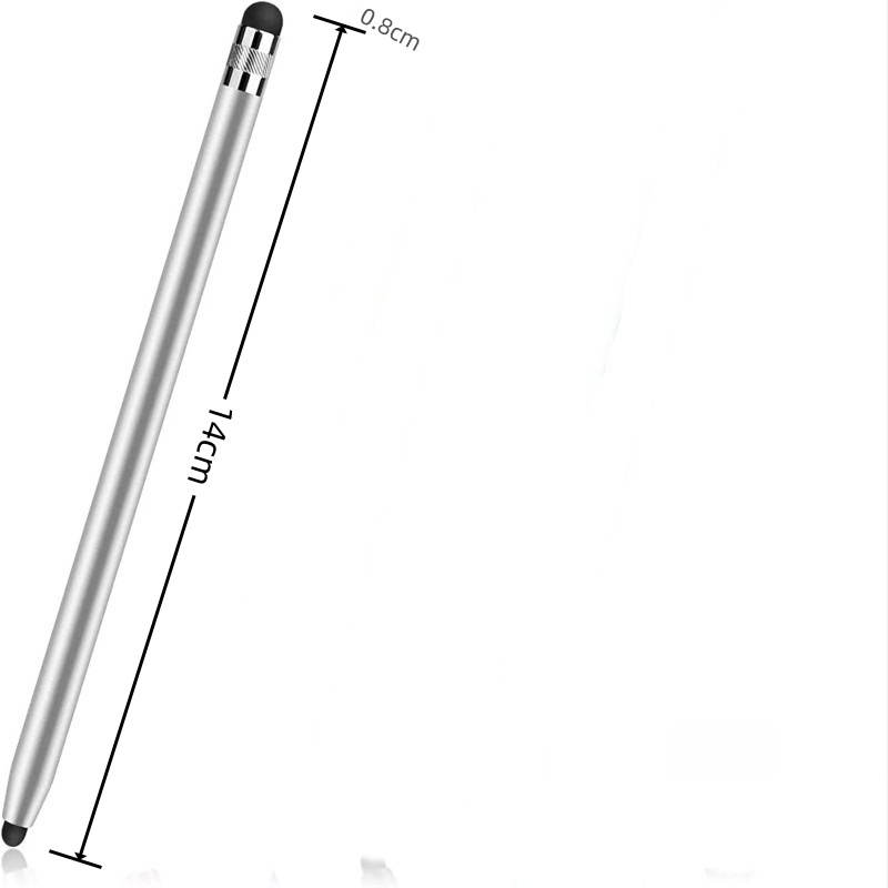 Kovový guľatý kapacitný stylus YM model, kompatibilný s mobilnými telefónmi, počítačmi a tabletmi, presný dotyk