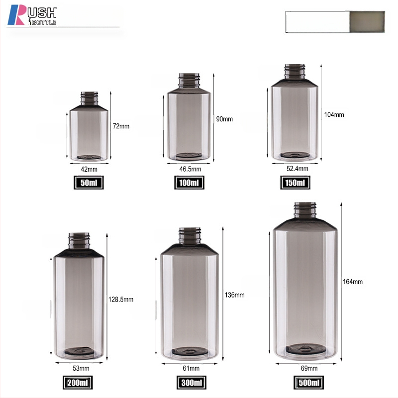 Kozmetická fľaša so sklonom ramena a kovovým uzáverom, kovové telo s komponentmi z acrylic/PMMA, náter sprejom