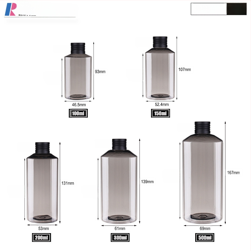 Kozmetická fľaša so sklonom ramena a kovovým uzáverom, kovové telo s komponentmi z acrylic/PMMA, náter sprejom