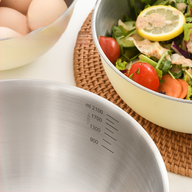 Kórejský štýl nerezová misa na šalát – Olliyi; Materiál: nerezová oceľ; Pre kuchyňu a komerčné použitie; Tvorivý dizajn; Pôvod Guangdong