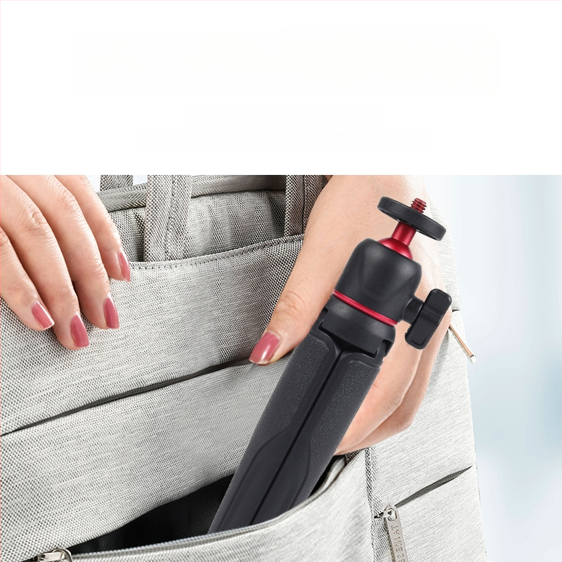 Stolný mini statív na video, prenosný, s výsuvnou tyčou, z plastu