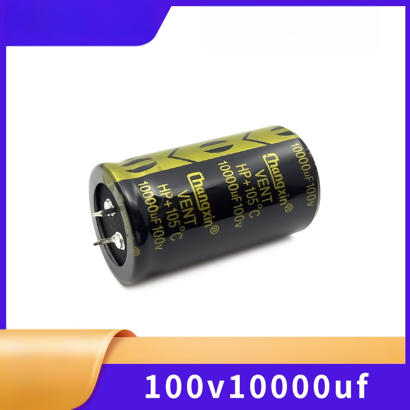 Elektrolytický kondenzátor, dlhá životnosť, audio napájací filter, 100V, 10000uF (Značka: Genuine)