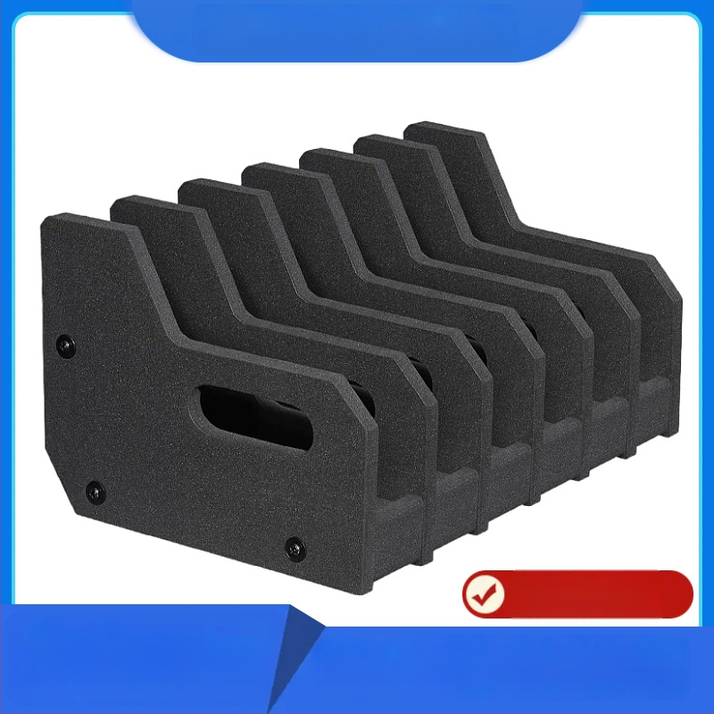 Držiak na zbrane z EVA peny s vnútornou výstelkou, hustota 30 kg/m³, ochranná škatuľka na skladovanie