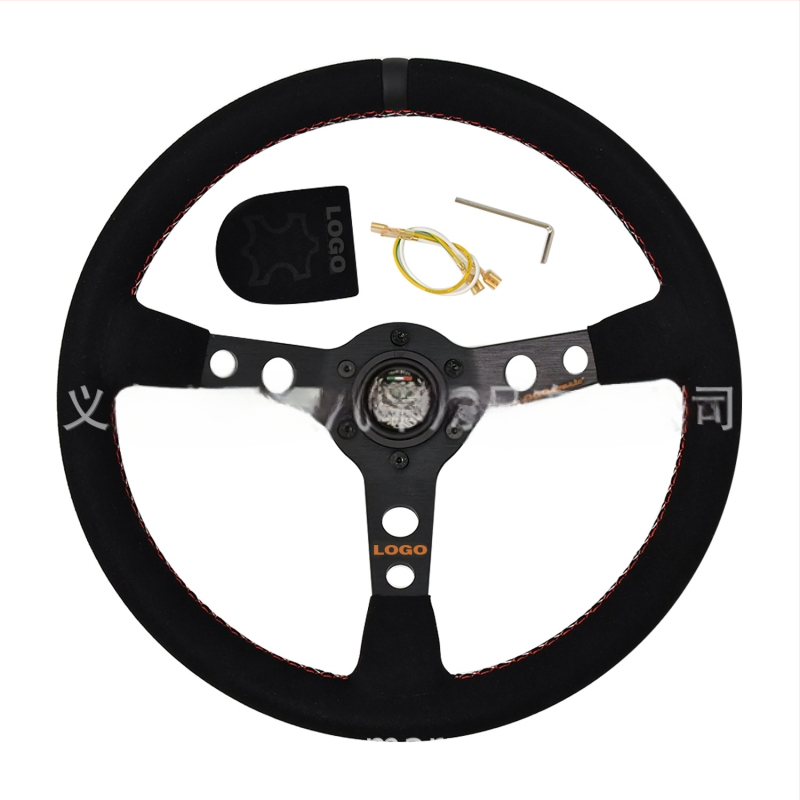 Pretekárske riadiace koleso - velúr materiál, univerzálna kompatibilita, Tiypeor 001-gzfxp599-04