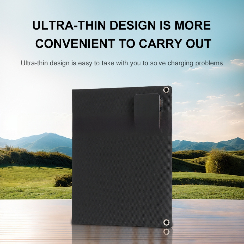 Saules enerģijas ārējā uzlādes soma ceļojumiem, salokāma (20W, 5V)