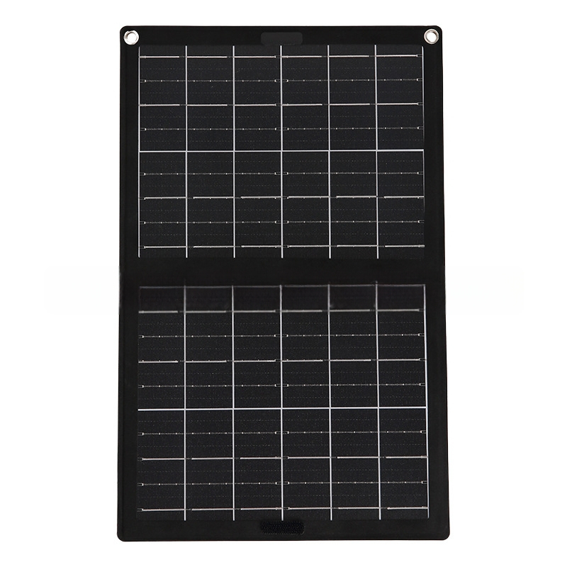 Saules enerģijas ārējā uzlādes soma ceļojumiem, salokāma (20W, 5V)