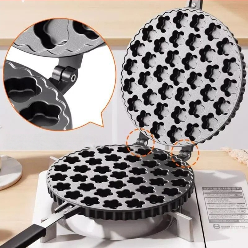 Sada 37 foriem Plum Blossom, hliníkové zliatiny, nepriľnavé, obsahuje valec na vajíčka a plech na pečenie