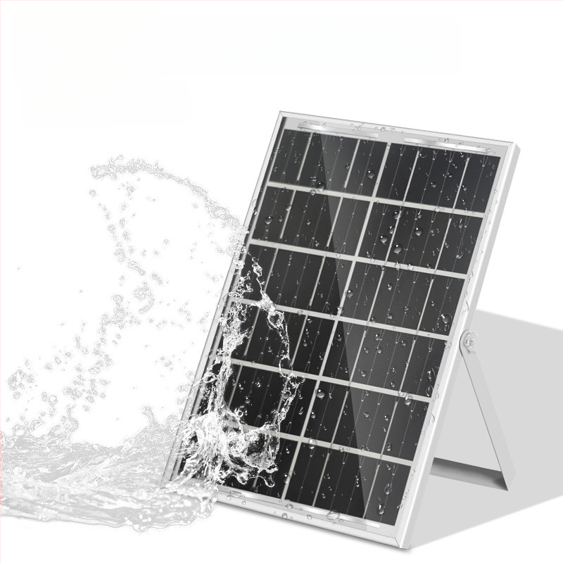 Solárny nabíjací panel pre vonkajšie mobilné zariadenia, 6W pri 5V, IP65, polymikrystalický kremík, 6–12 hodín osvetlenia