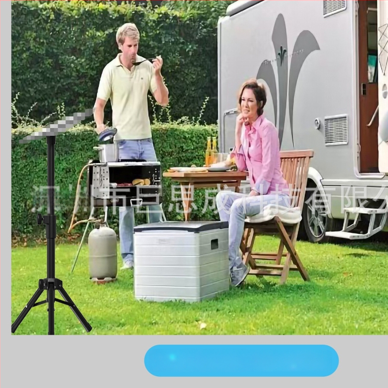 V4 Mini Trojuholníkový Podlahový Stojan – Výškovo Nastaviteľný, Prenosný Stojan na Reproduktory