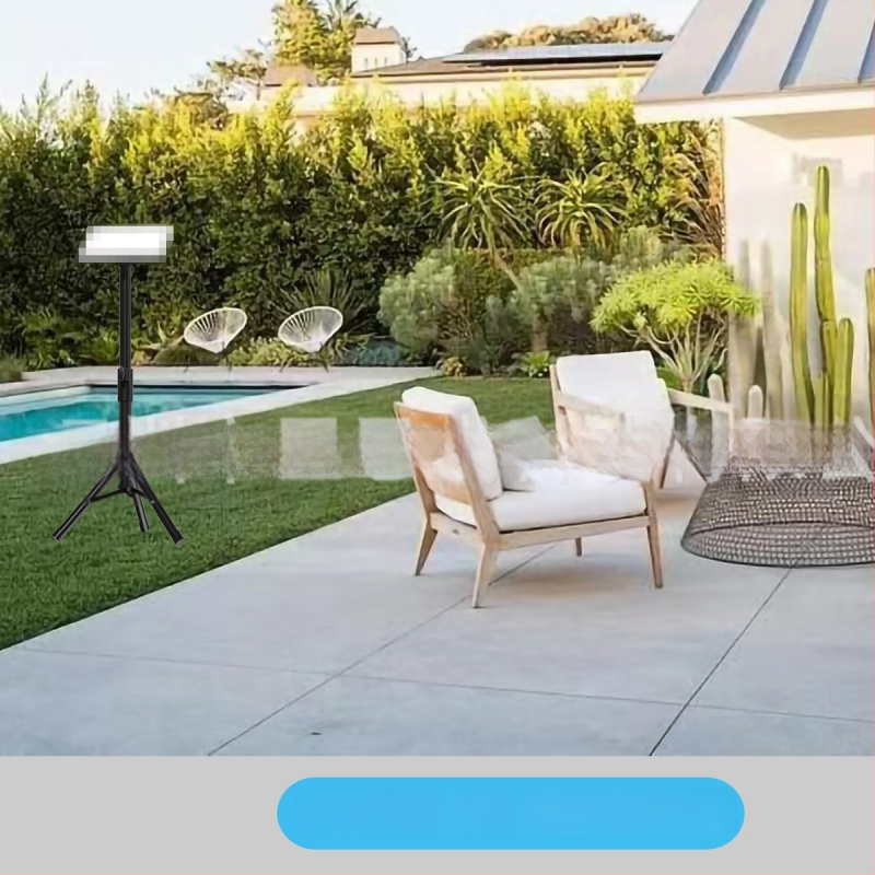 V4 Mini Trojuholníkový Podlahový Stojan – Výškovo Nastaviteľný, Prenosný Stojan na Reproduktory