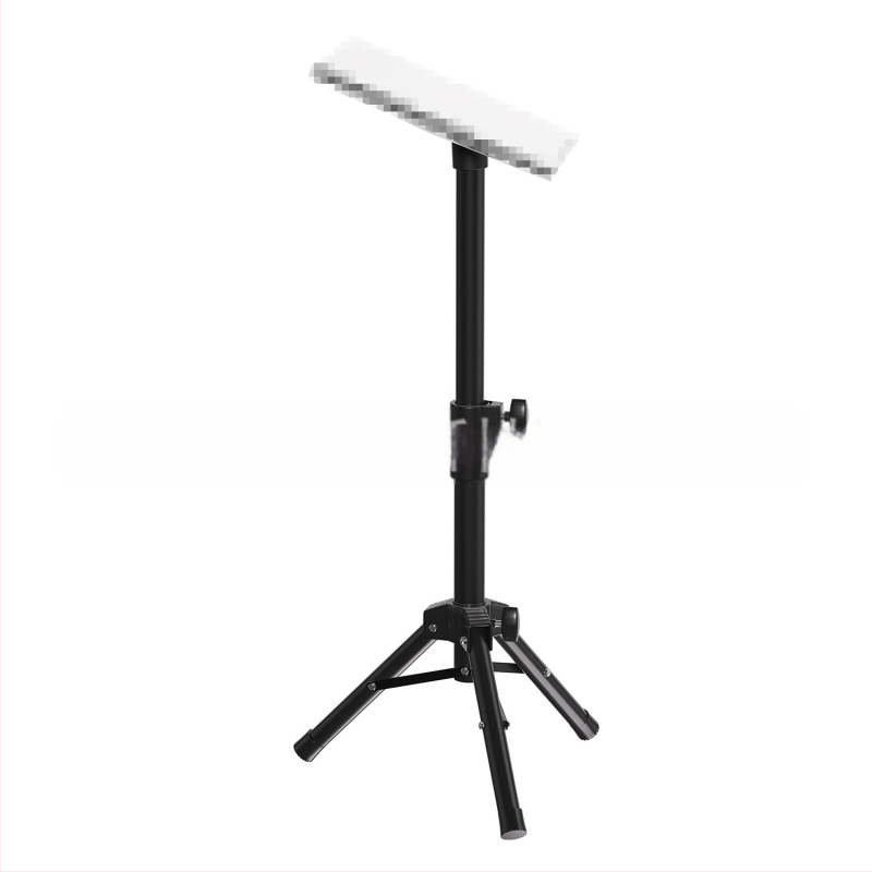 V4 Mini Trojuholníkový Podlahový Stojan – Výškovo Nastaviteľný, Prenosný Stojan na Reproduktory