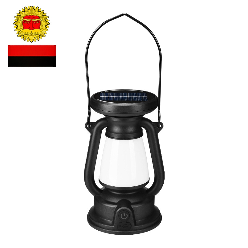 LED kempingová lampa s nabíjateľnou batériou, prenosná lampička do stanu, 3.7V, 3W, dotykový vypínač